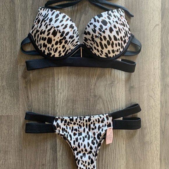 34B XS Hottie Halter cheetah animal print - Picture 4 of 6